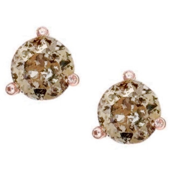 KATE SPADE • Rose Gold Patina Rise and Shine Crystal Earrings - Picture 1 of 3